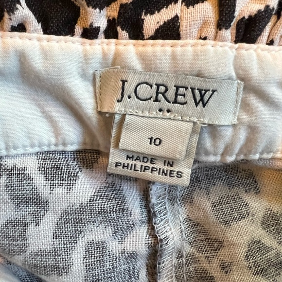 J Crew animal print linen blend shorts - Picture 4 of 5